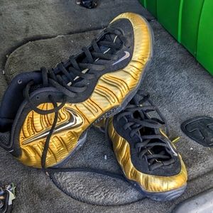 Nike Air Foamposite Pro Metallic Gold Size 12 Sneakers no box